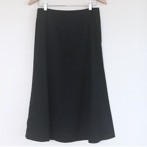 COS gore midi skirt in black